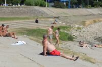 Osijek: Građani potražili osvježenje na Kopiki