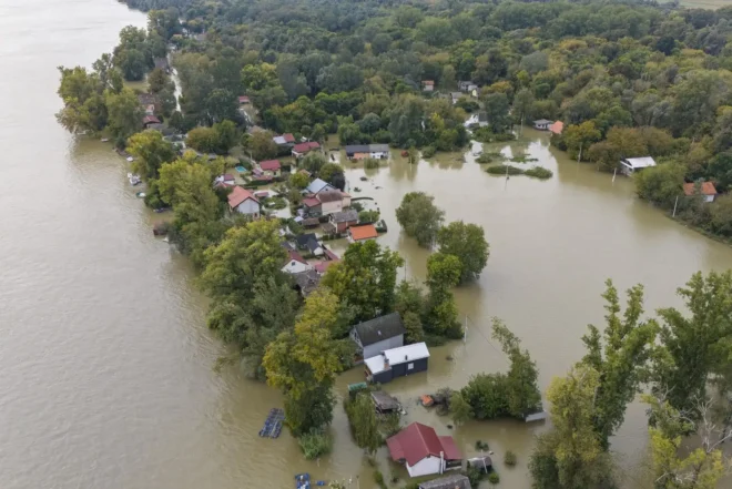 Potopljeni Zeleni otok iz zraka