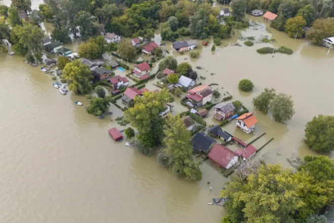Potopljeni Zeleni otok iz zraka