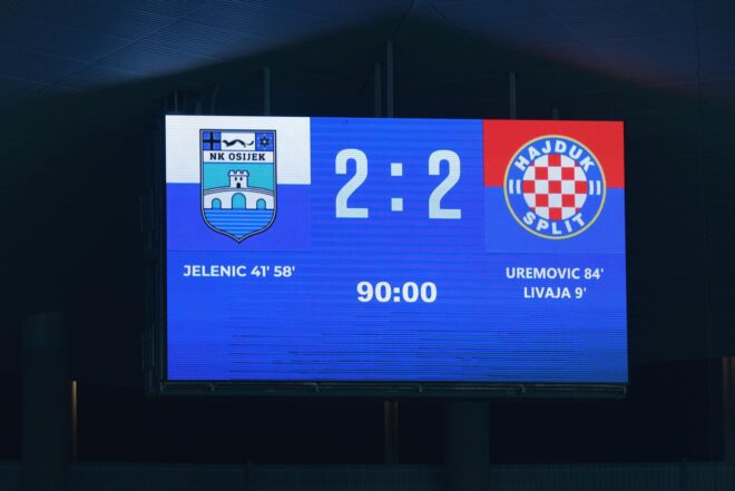 Osijek i Hajduk sastali se u 14. kolu SuperSport HNL-a