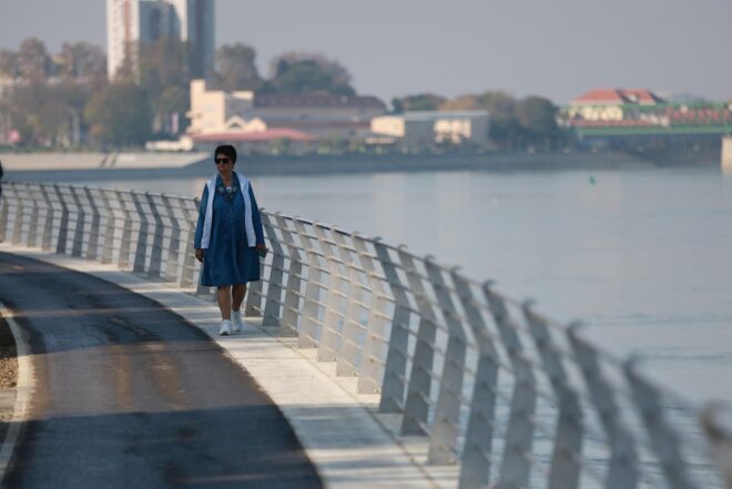 Osijek: Otvorenje nove dionice promenade kojom se spajaju Donji i Gornji grad šetnicom uz rijeku Dravu