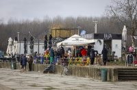 Osijek: Blagdan svetog Stjepana osječani iskoristili za štenju i druženje na obali Drave.