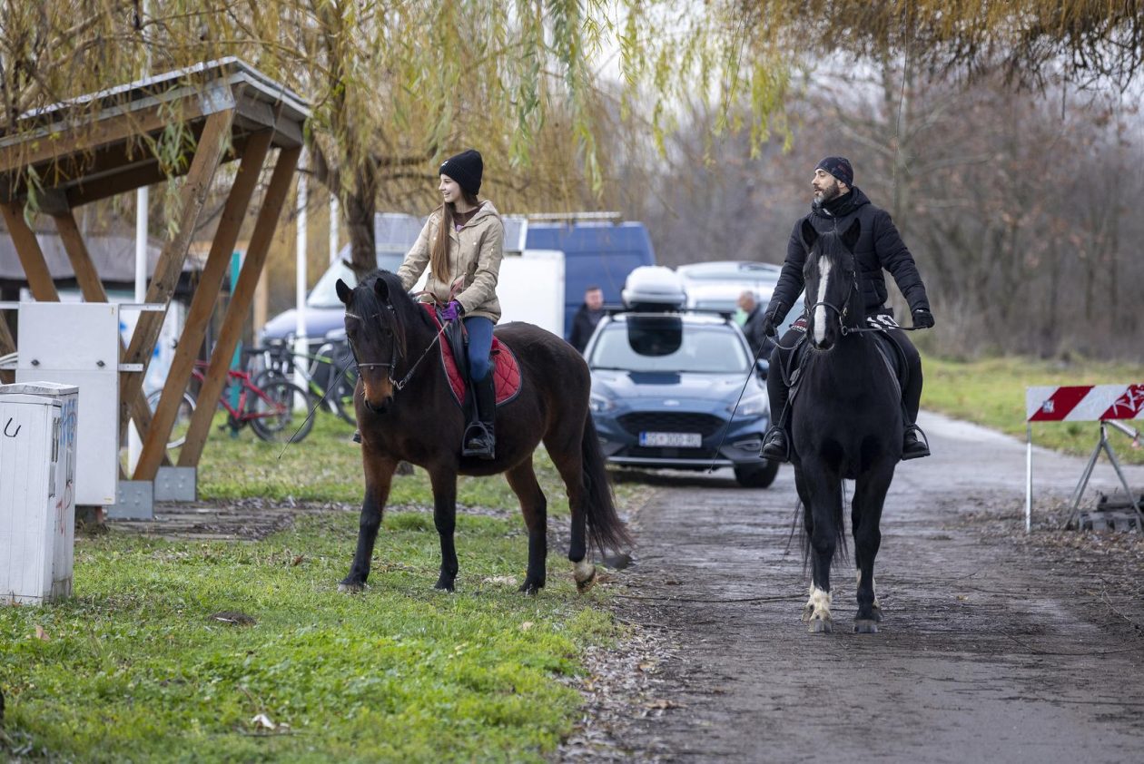 Osijek: Blagdan svetog Stjepana osječani iskoristili za štenju i druženje na obali Drave.