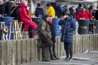 Osijek: Blagdan svetog Stjepana osječani iskoristili za štenju i druženje na obali Drave.