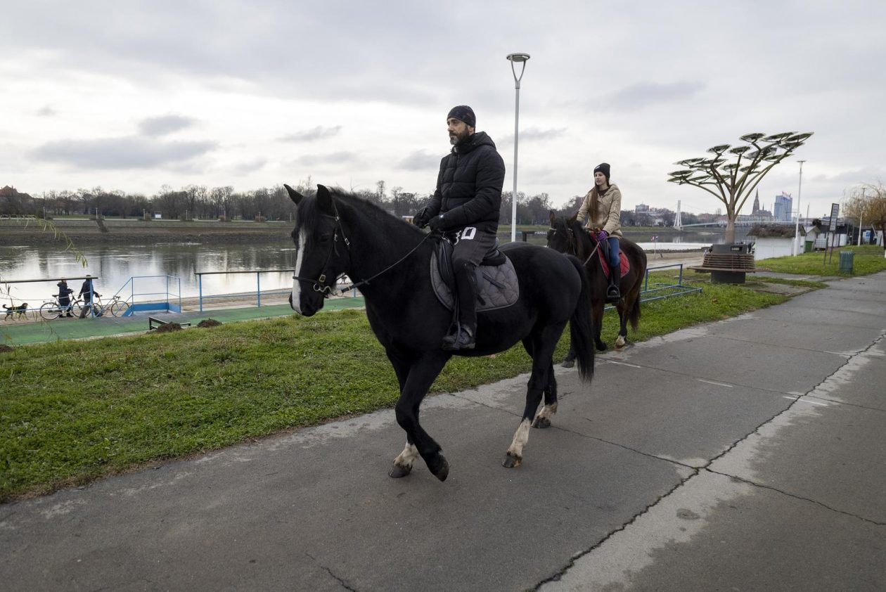 Osijek: Blagdan svetog Stjepana osječani iskoristili za štenju i druženje na obali Drave.