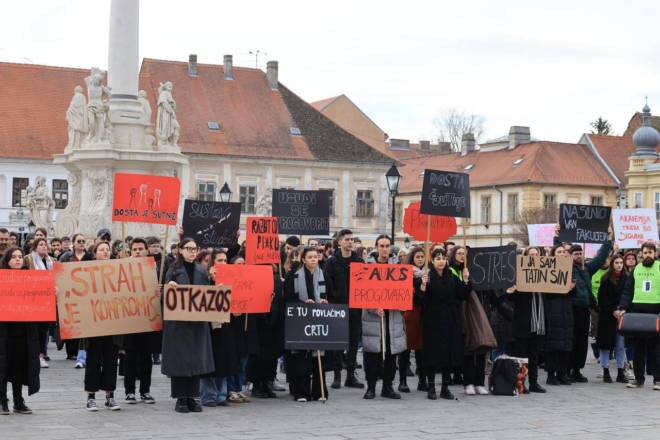 Prosvjed studenata Akademije za umjetnost i kulturu Prosvjed studenata Akademije za umjetnost i kulturu
