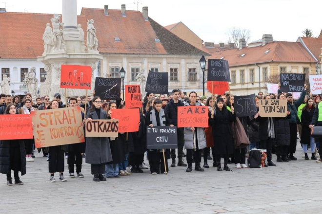 Prosvjed studenata Akademije za umjetnost i kulturu Prosvjed studenata Akademije za umjetnost i kulturu