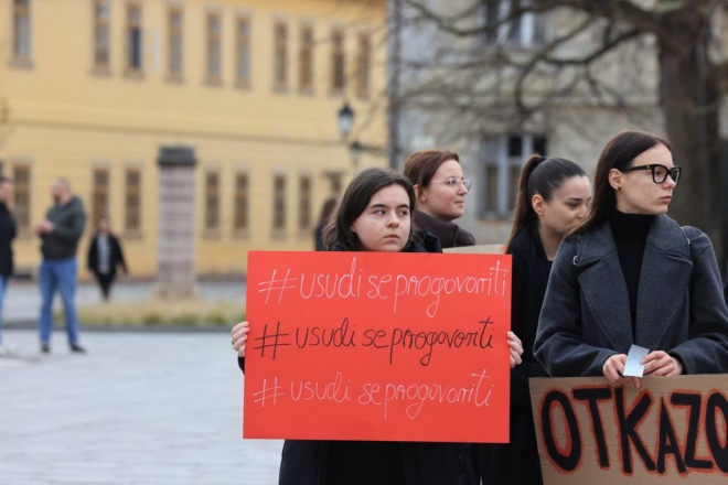 Prosvjed studenata Akademije za umjetnost i kulturu Prosvjed studenata Akademije za umjetnost i kulturu