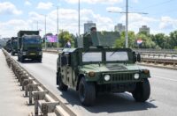 Zagreb: Izlazak vozila iz vojarne “1. gardijske brigade Tigrovi – Croatia”