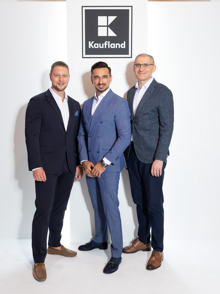 Patrick Rudat, CEO Kaufland k.d., Daniel Šturm, član Uprave, Tomislav Šapina, član Uprave