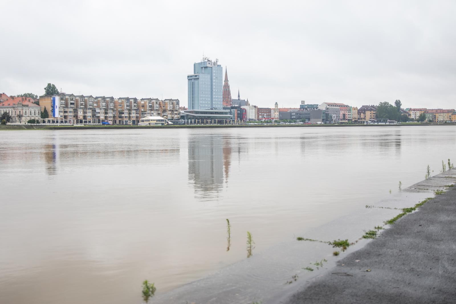 Vodostaj Drave kod Osijeka