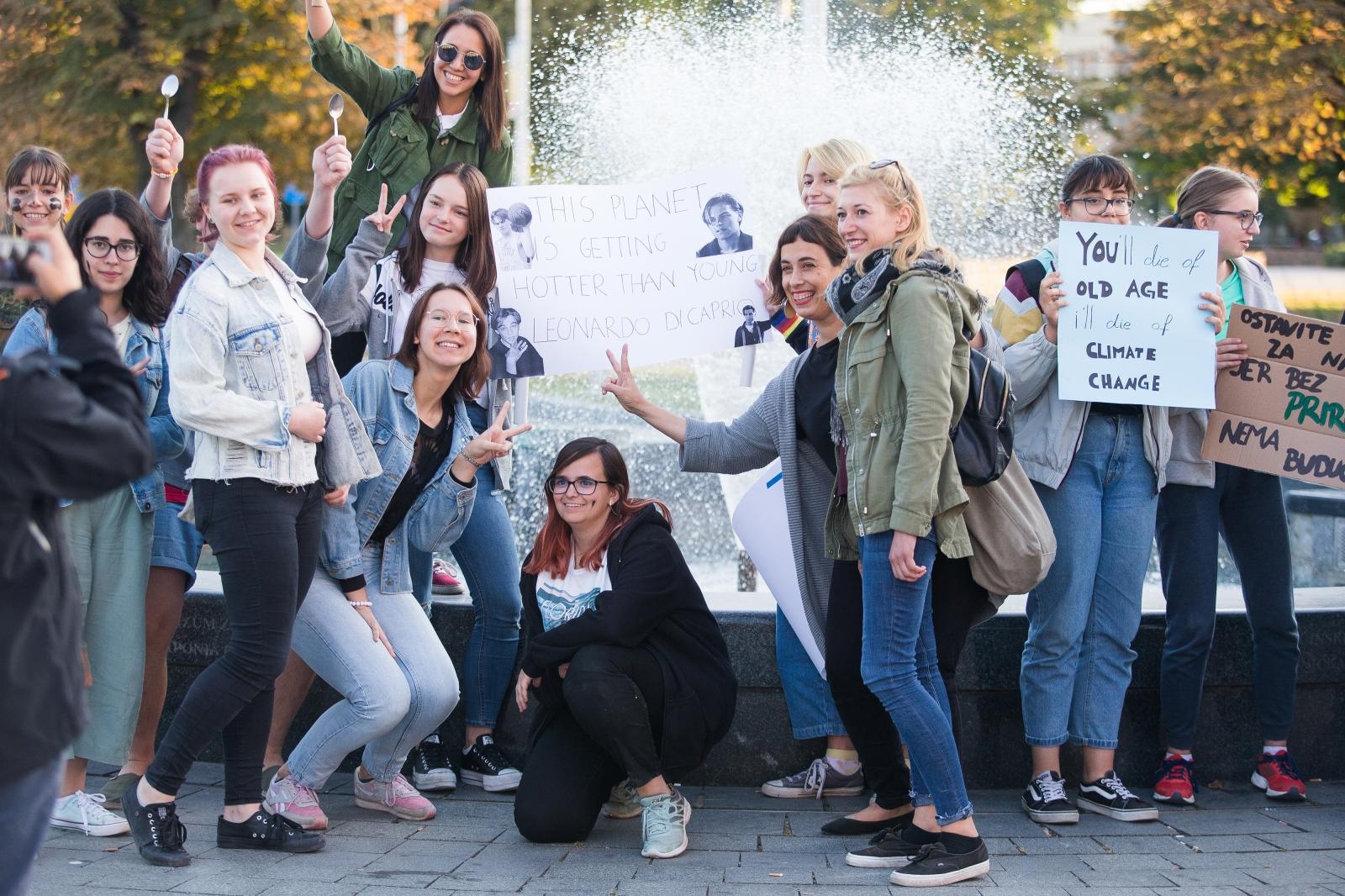 Osijek, 20.9.2019. – Prosvjed srednjoškolaca za spas klime Osijek, 20.9.2019. – Prosvjed srednjoškolaca za spas klime