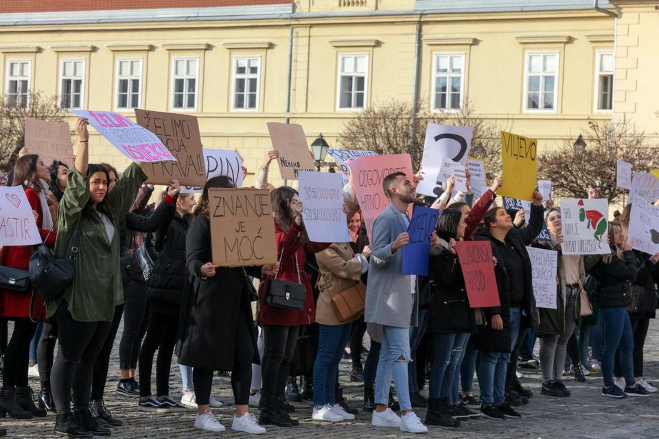 Prosvjedovali studenti Socijalnog rada, traže diplomski studij