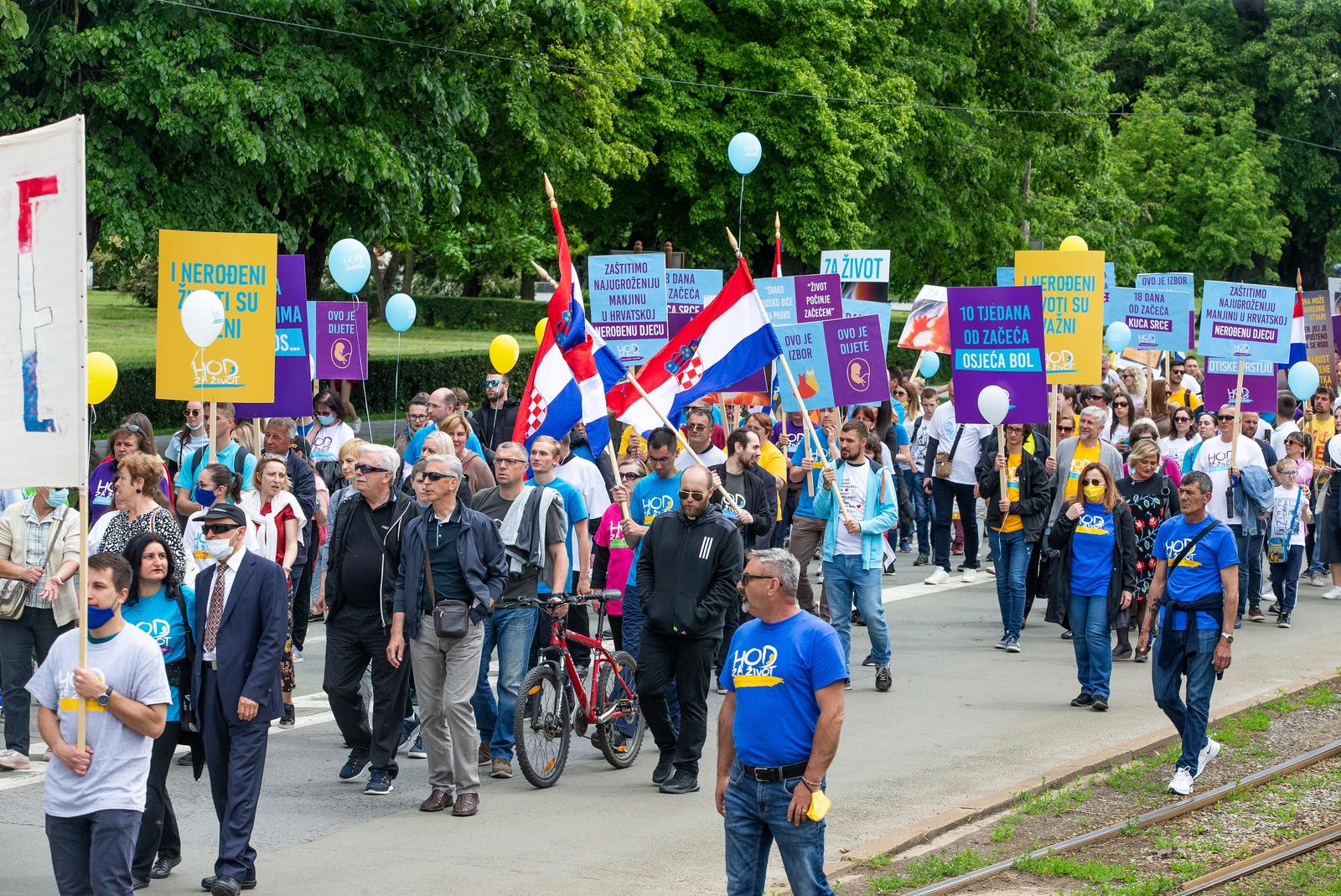 Svibanj 2021. – Održan 2. Hod za život, obitelj i Hrvatsku