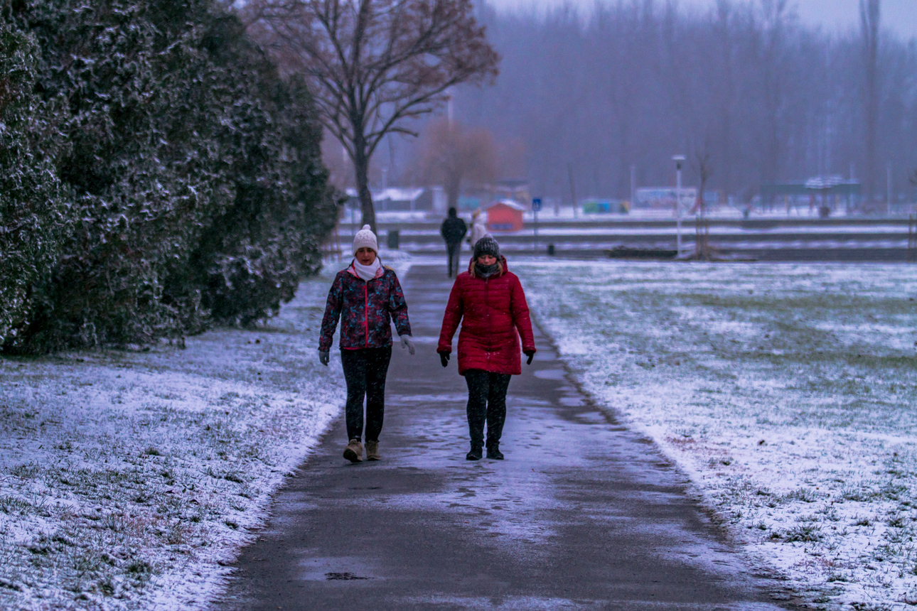 Prvi snijeg zabijelio Osijek Prvi snijeg zabijelio Osijek
