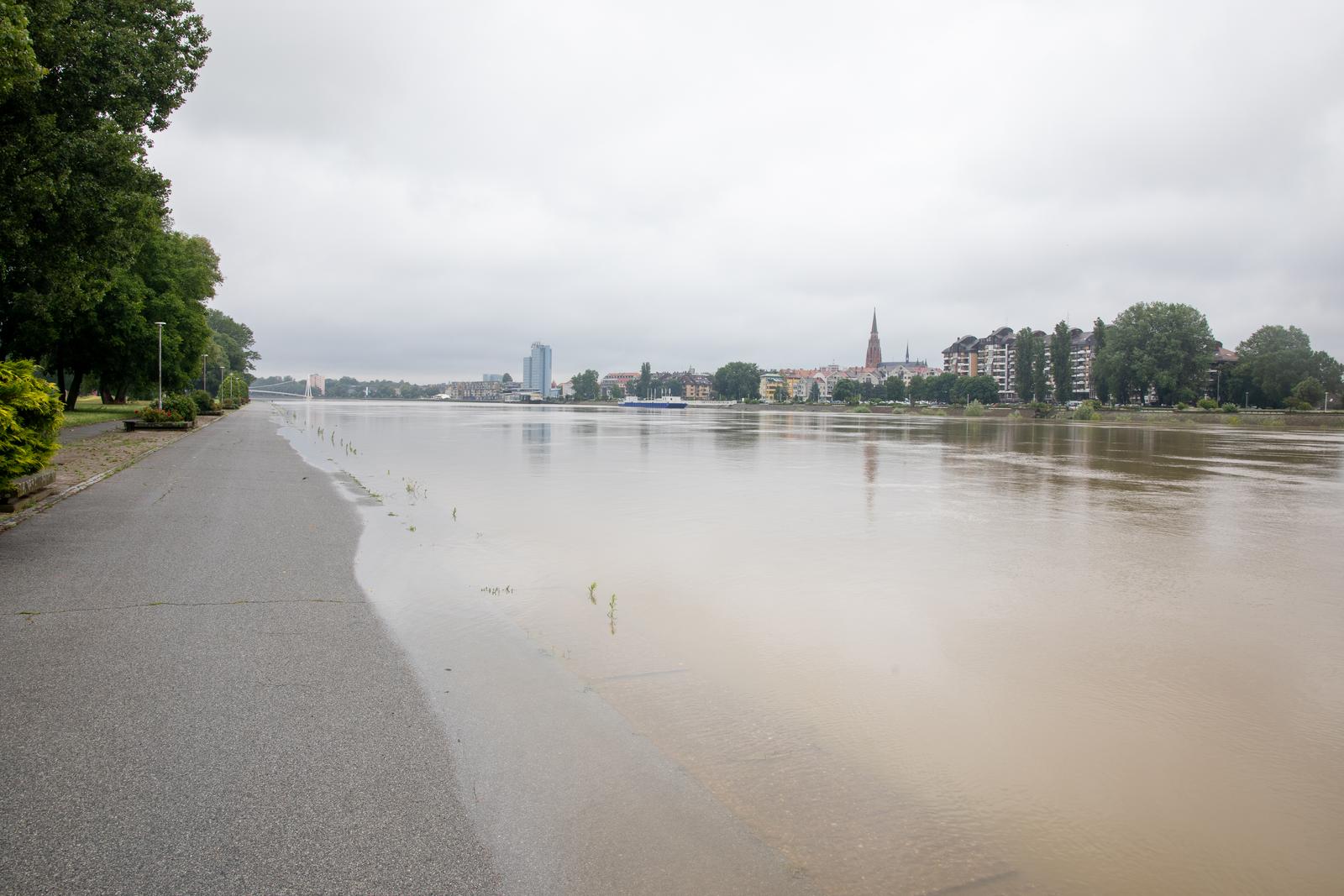 Vodostaj Drave kod Osijeka