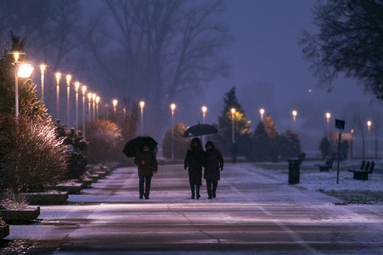 Prvi snijeg zabijelio Osijek Prvi snijeg zabijelio Osijek