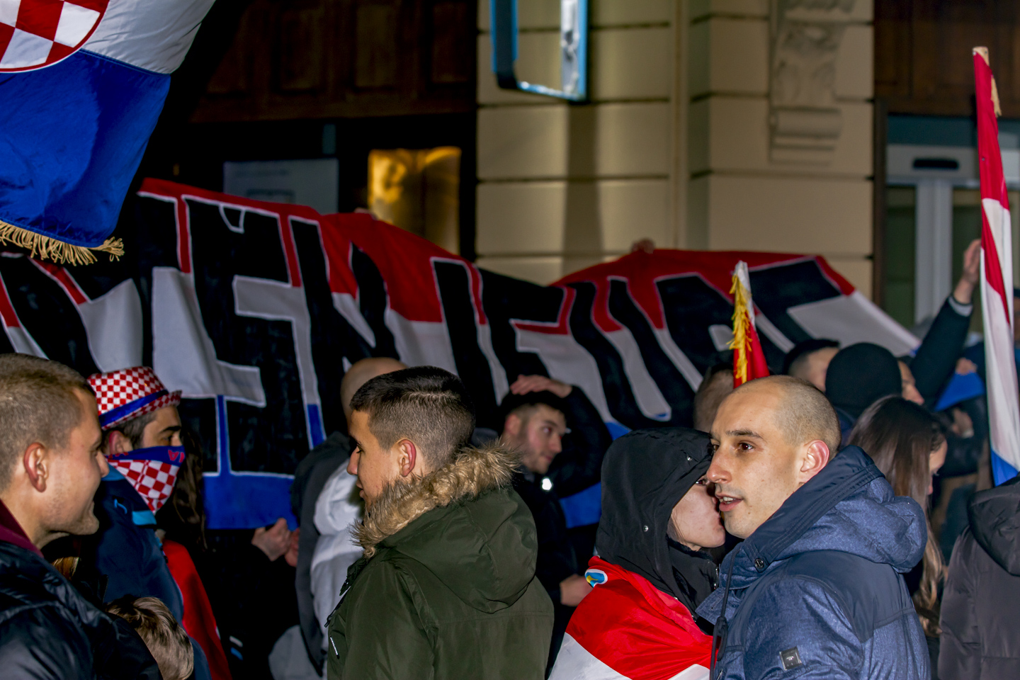 Slavlje nakon pobjede Hrvatske