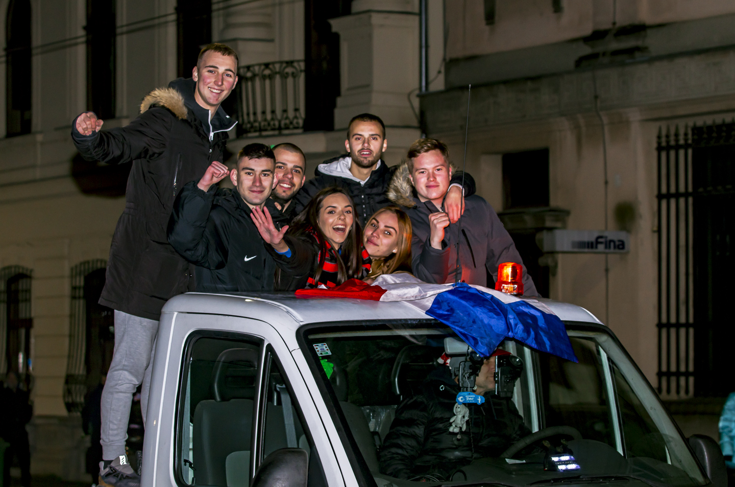 Slavlje nakon pobjede Hrvatske