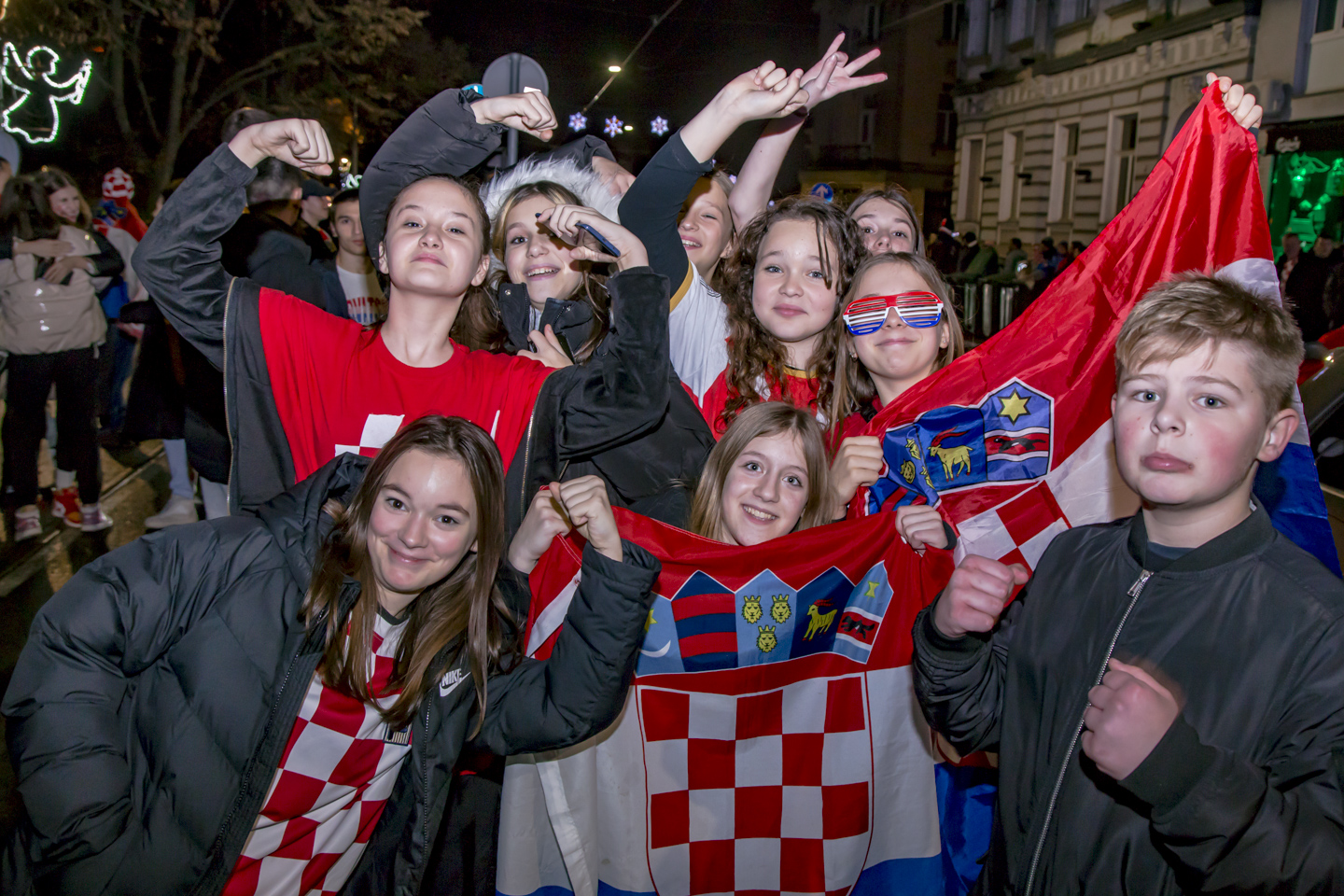 Slavlje u Osijeku nakon pobjede nad Brazilom 2022.