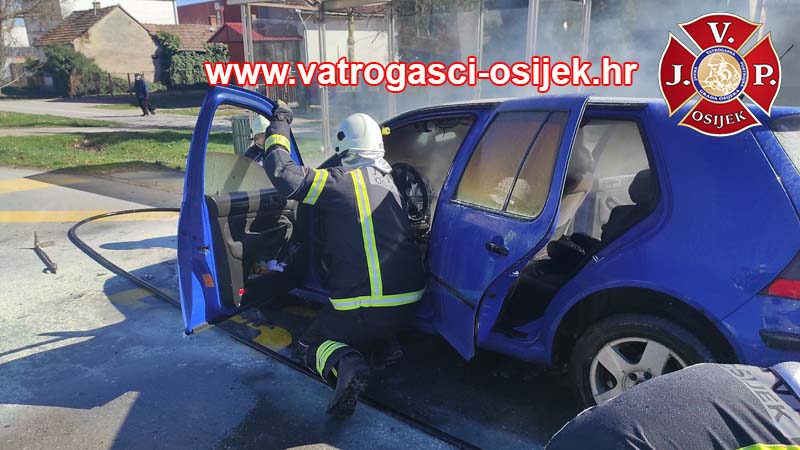 Požar automobila u Osijeku