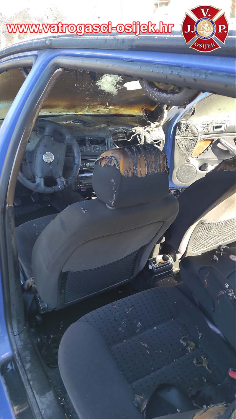 Požar automobila u Osijeku