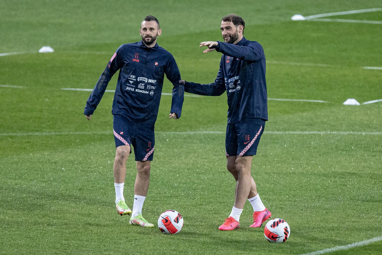 Trening reprezentacije Hrvatske u Gradskom vrtu
