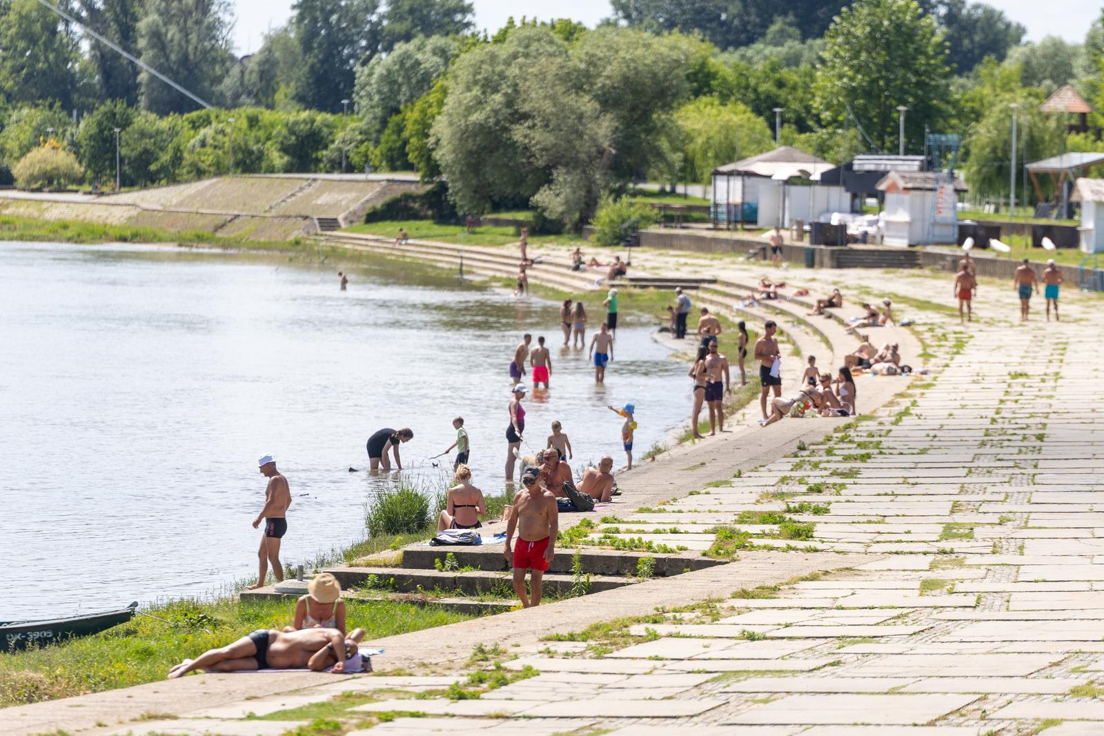 Kupanje na Dravi lipanj 2024.