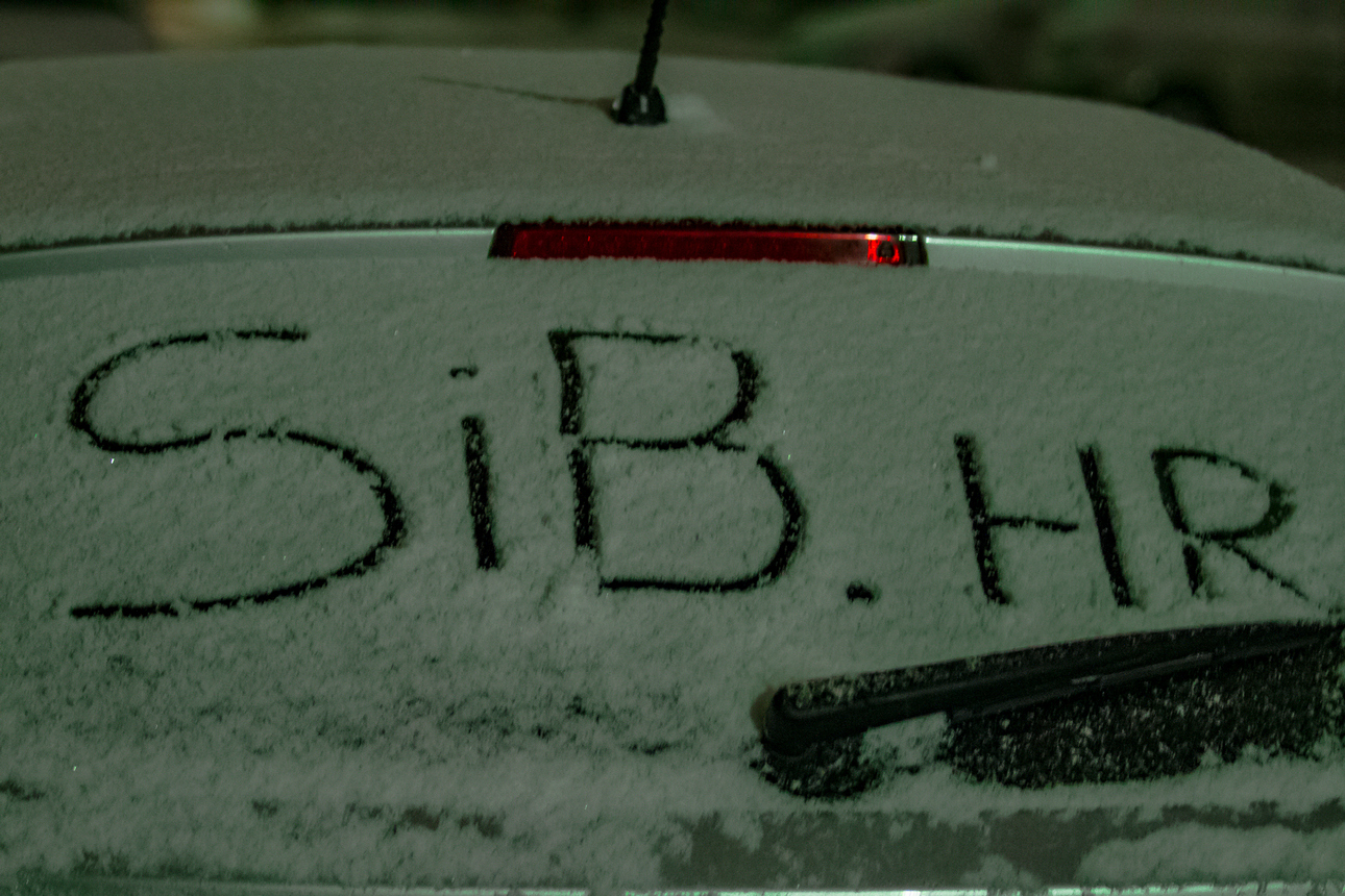 Prvi snijeg zabijelio Osijek Prvi snijeg zabijelio Osijek