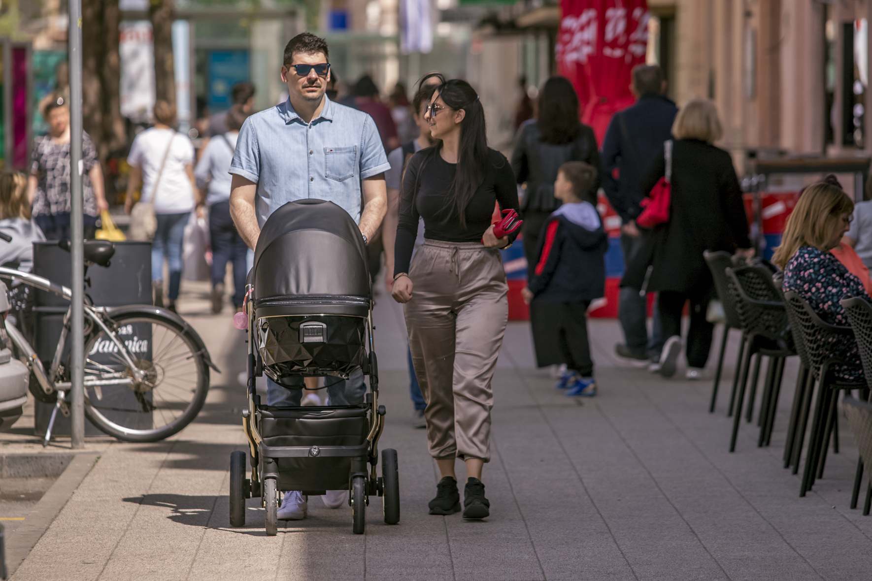 Sunčana subota u središtu Osijeka