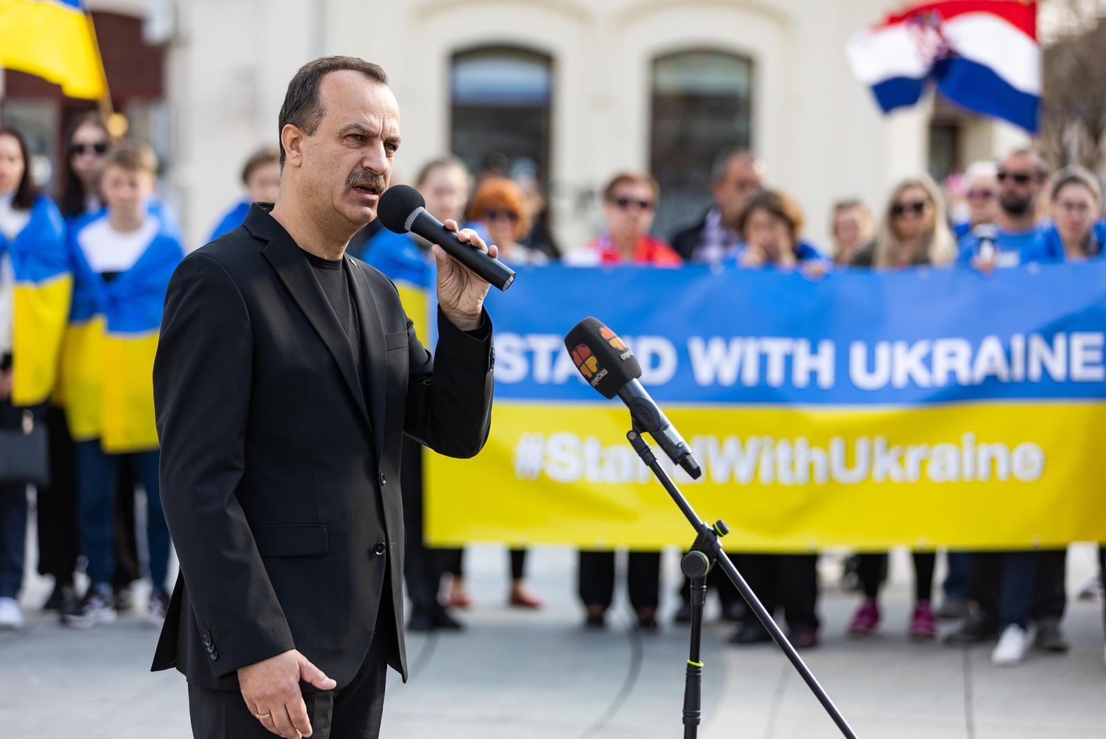 U Osijeku održan skup potpore Ukrajini