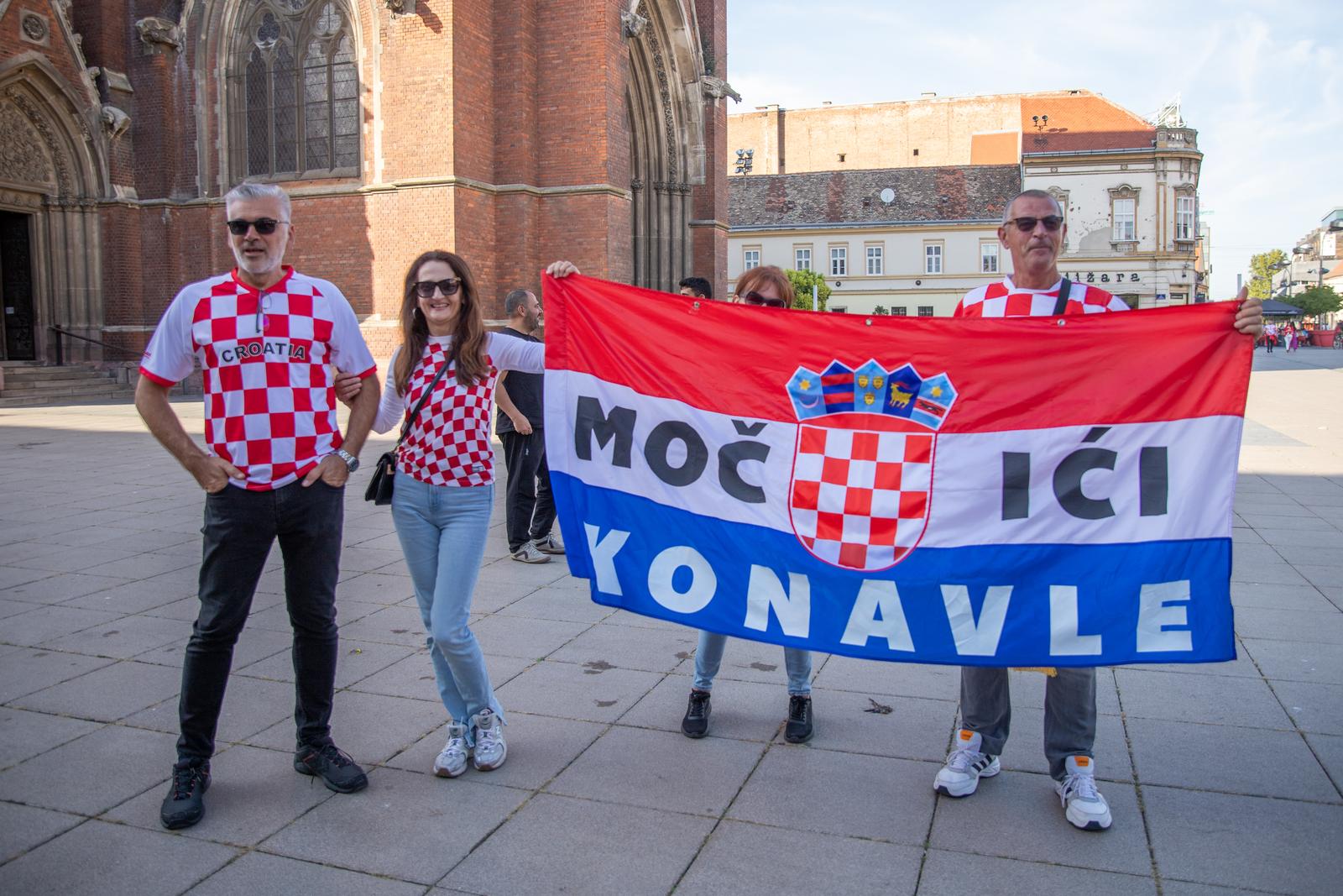 Navijači u središtu Osijeka