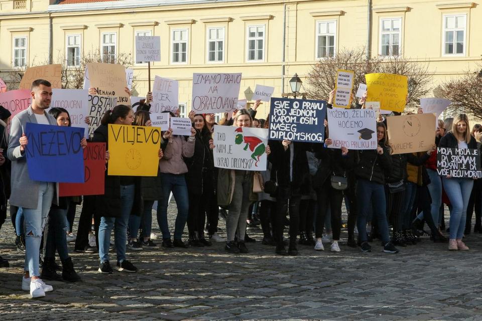 Prosvjedovali studenti Socijalnog rada, traže diplomski studij