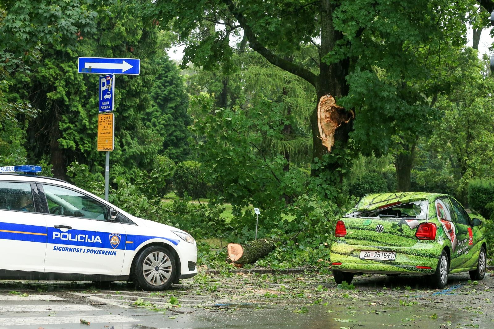 Olujno nevrijeme u Osijeku
