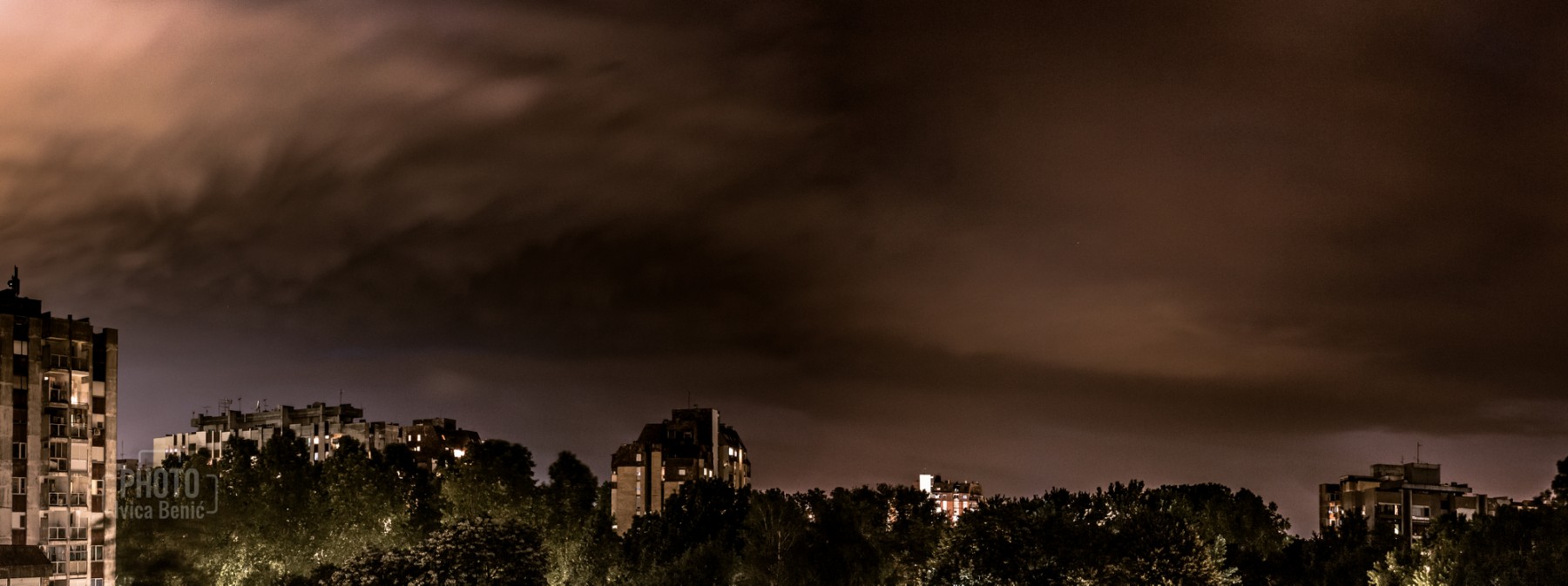 Munje iznad Osijeka