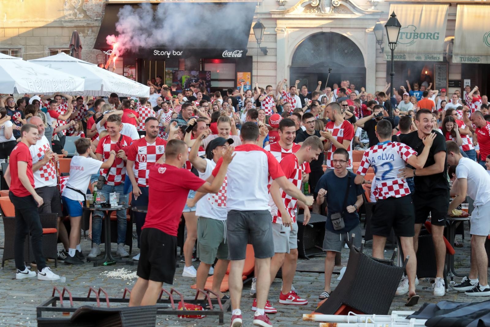 EURO 2020: Gledanje utakmice Hrvatska-Španjolska u Tvrđi