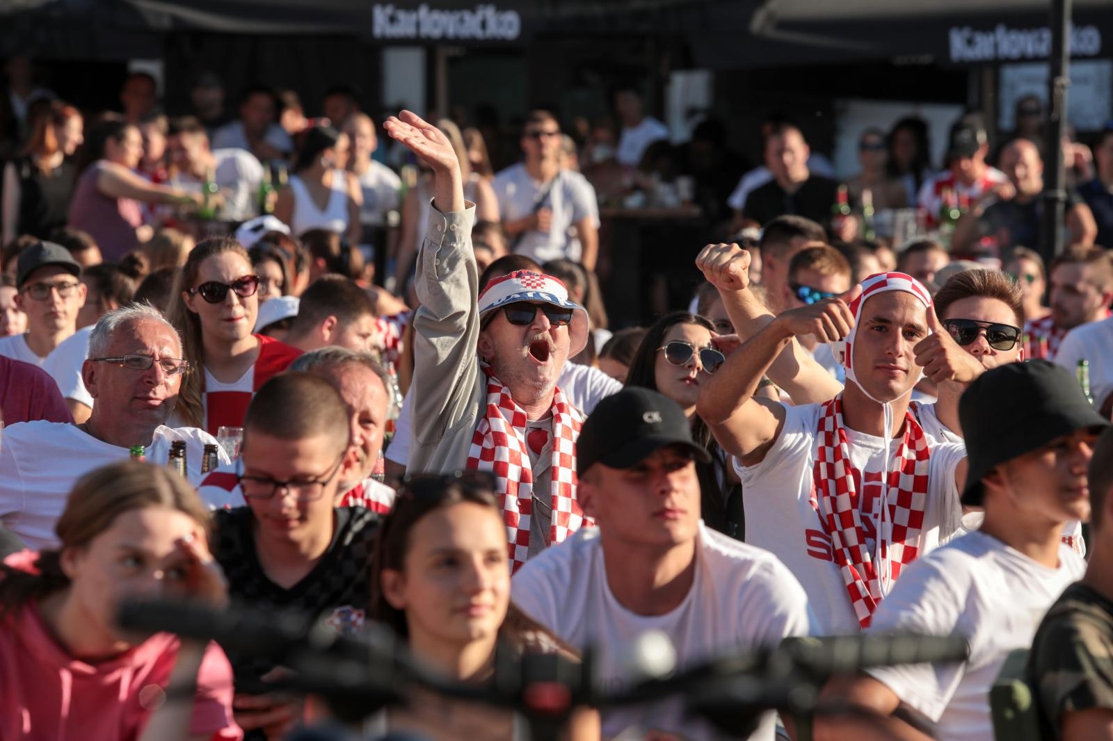 EURO 2020: Gledanje utakmice Hrvatska-Španjolska u Tvrđi