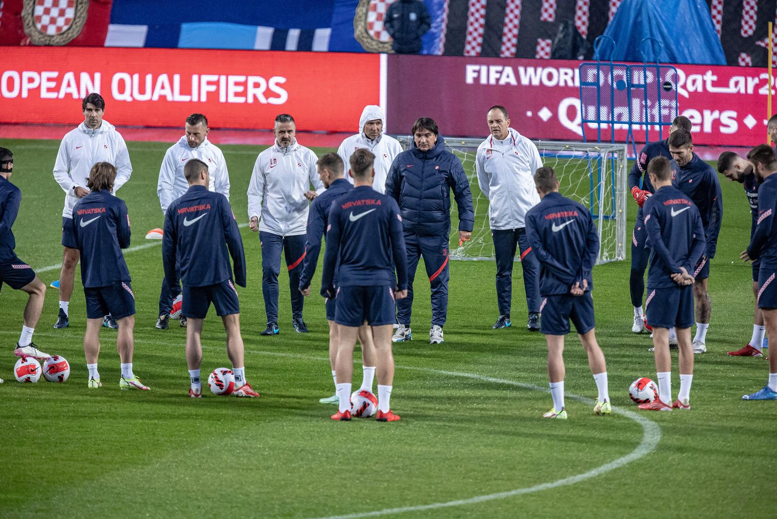 Trening reprezentacije Hrvatske u Gradskom vrtu