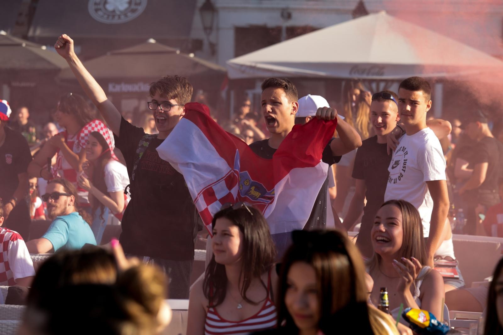 EURO 2020: Gledanje utakmice Hrvatska-Španjolska u Tvrđi