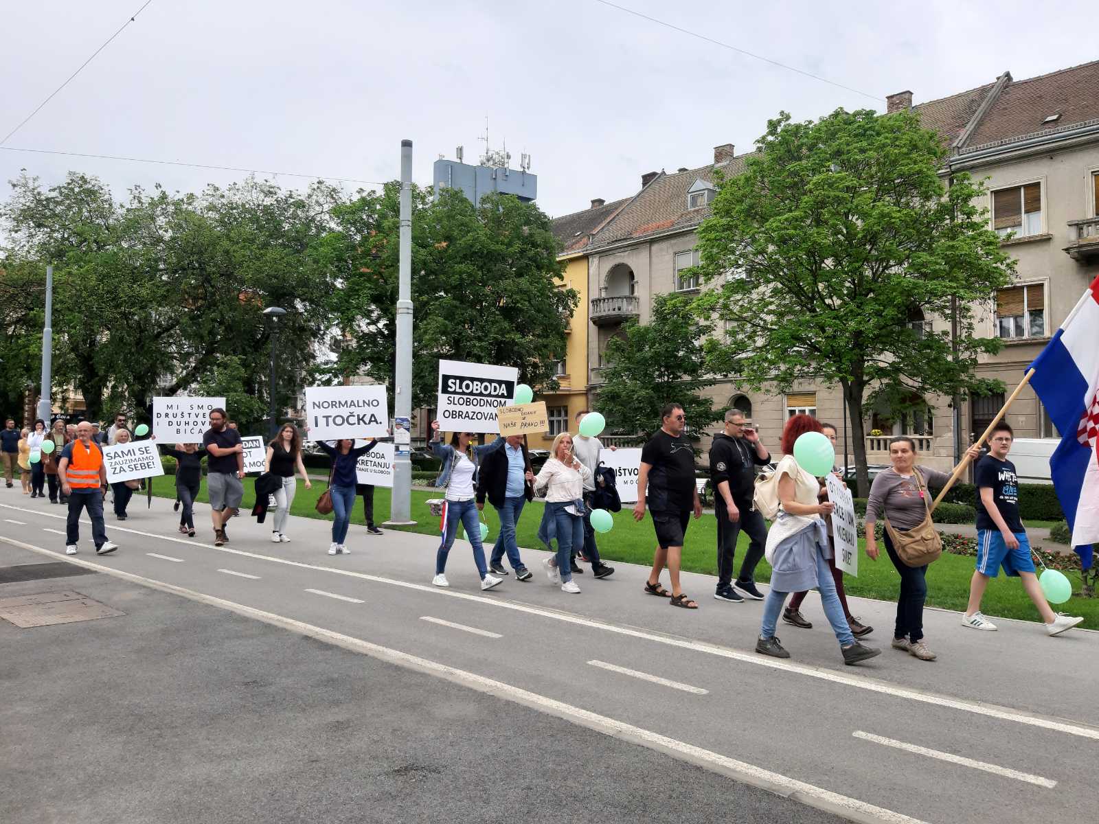 Svjetski prosvjed za slobodu u Osijeku