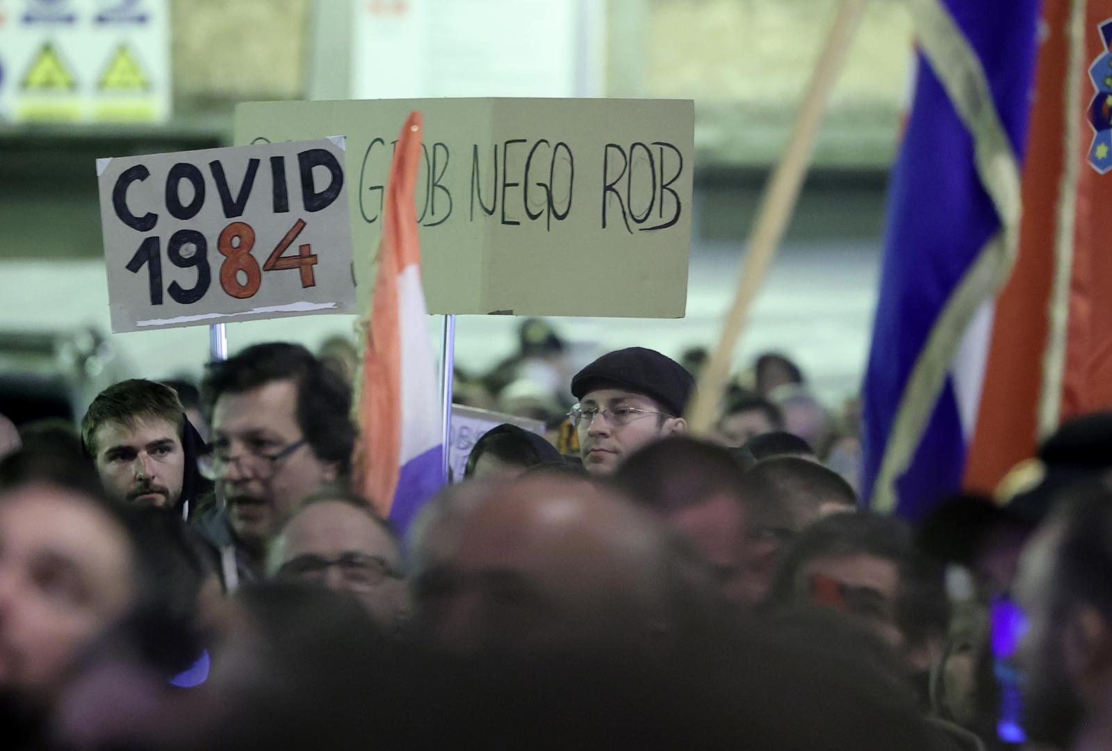 U Zagrebu veliki prosvjed protiv Covid potvrda