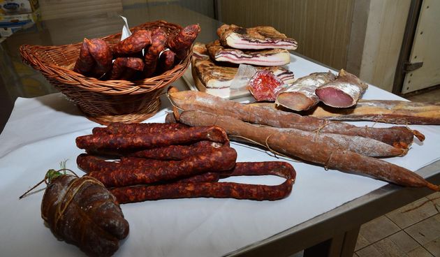 suhomesnato kobasice slanina