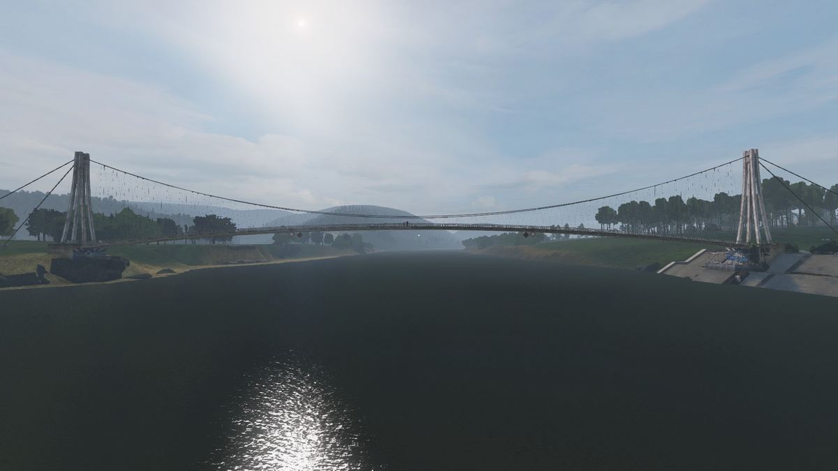 Drava i pješački most (DayZ – mapa Esseker)
