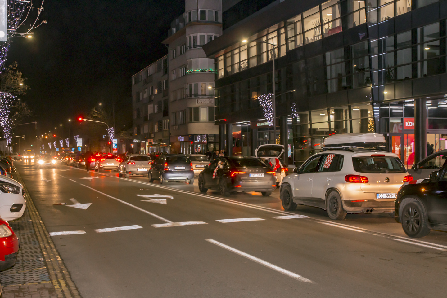 Slavlje nakon pobjede Hrvatske