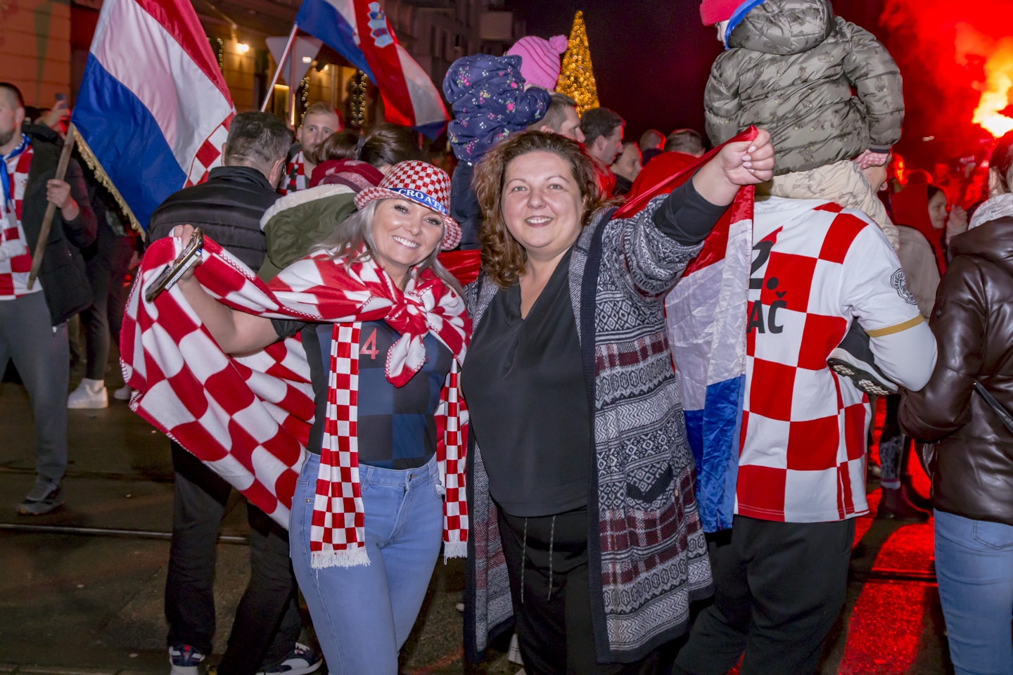 Slavlje u Osijeku nakon pobjede nad Brazilom 2022.