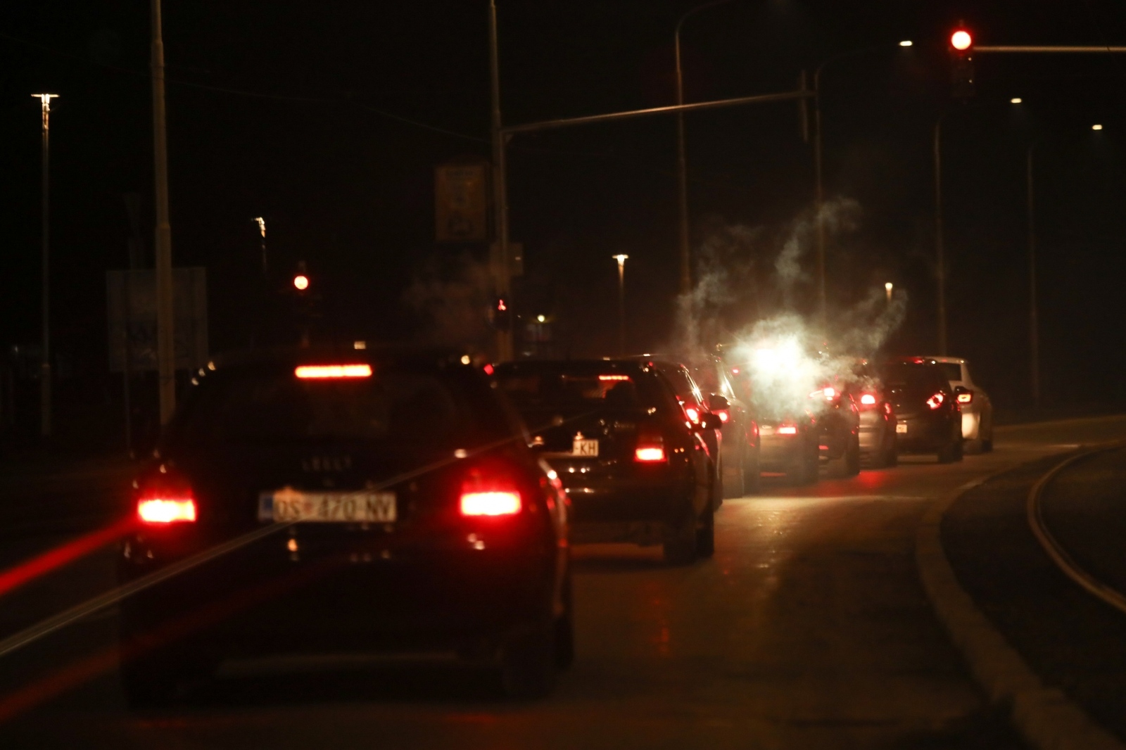 Karusel navijača ulicama Osijeka