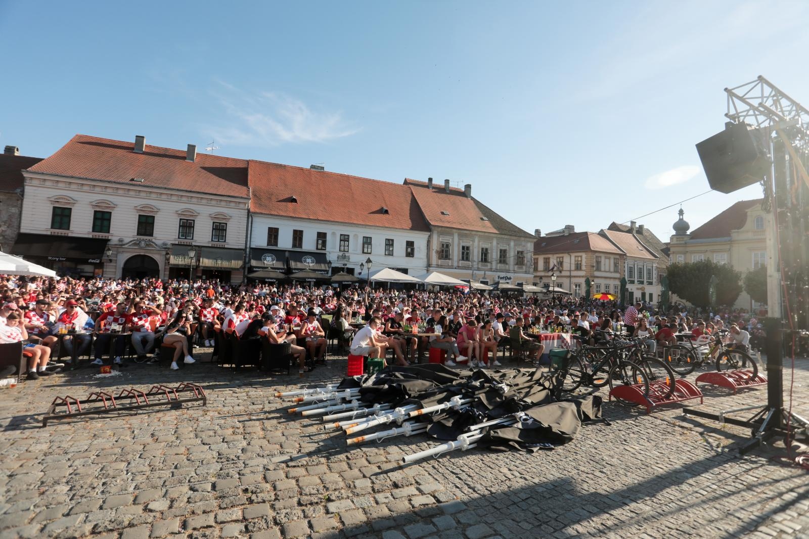 EURO 2020: Gledanje utakmice Hrvatska-Španjolska u Tvrđi