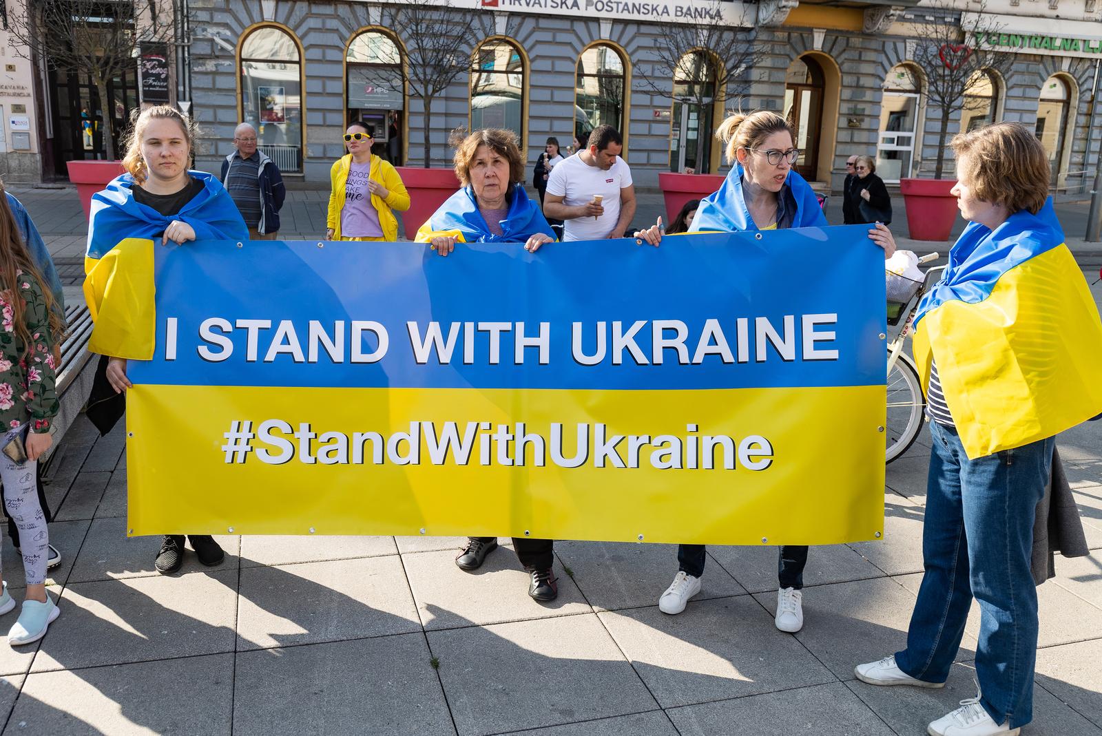 U Osijeku održan skup potpore Ukrajini