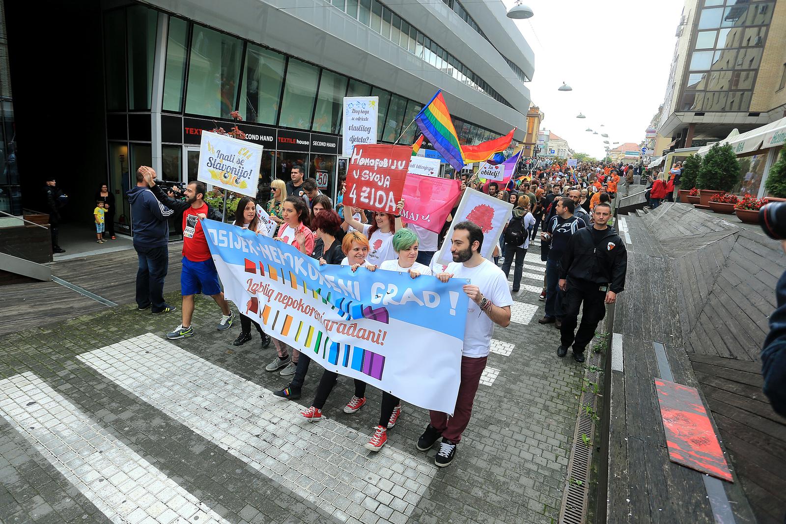 Parada ponosa Osijek 2014.