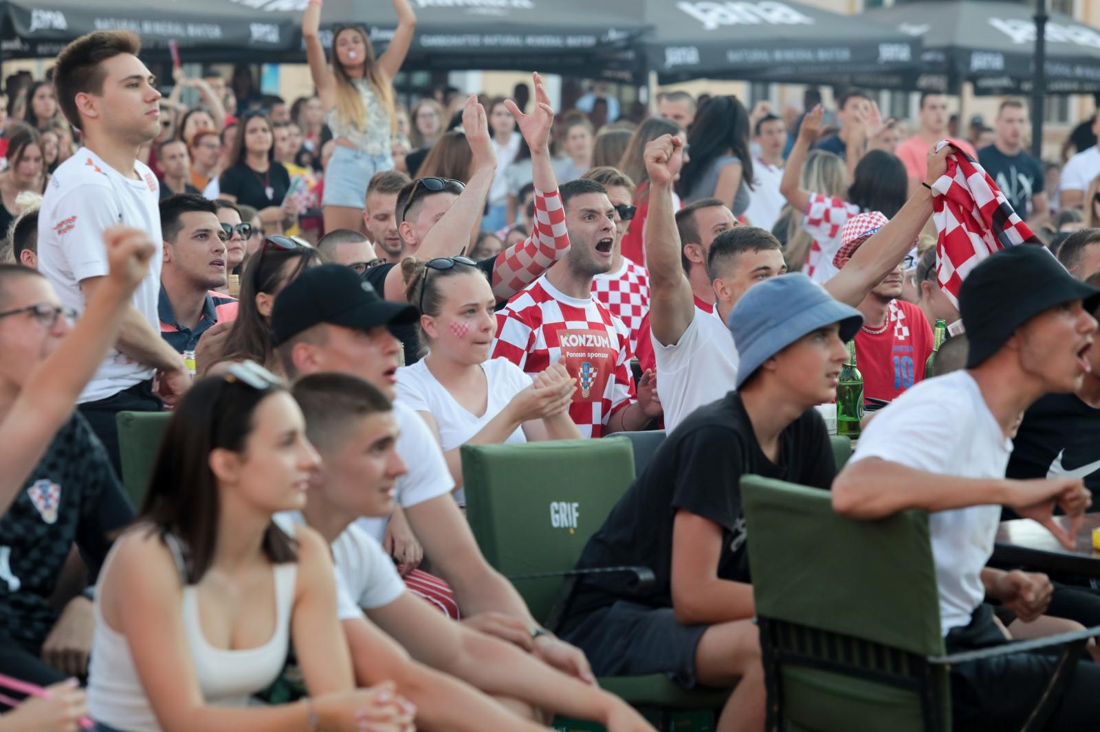 EURO 2020: Gledanje utakmice Hrvatska-Španjolska u Tvrđi